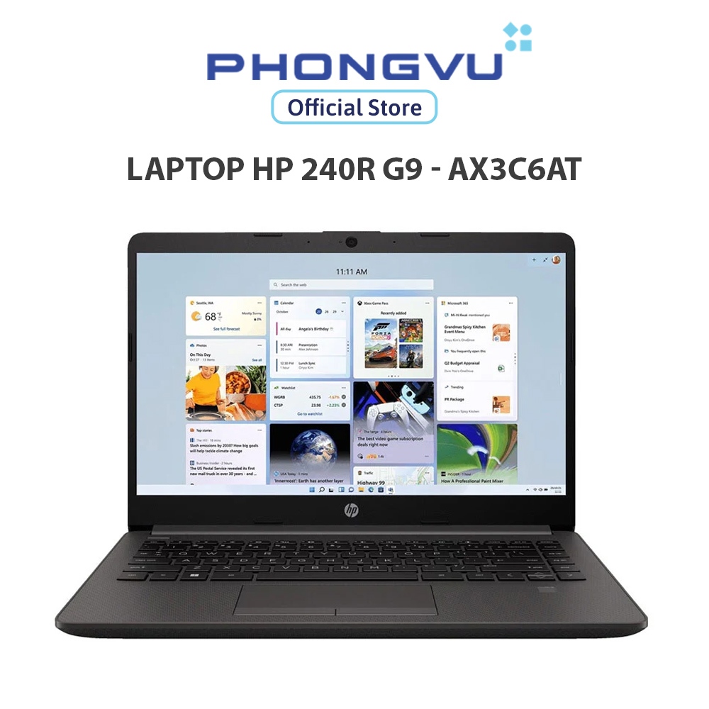 Laptop HP 240R G9 - AX3C6AT (i3-1315U/ 8GB/ 512GB/ Windows 11 Home SL) - Bảo hành 12 tháng