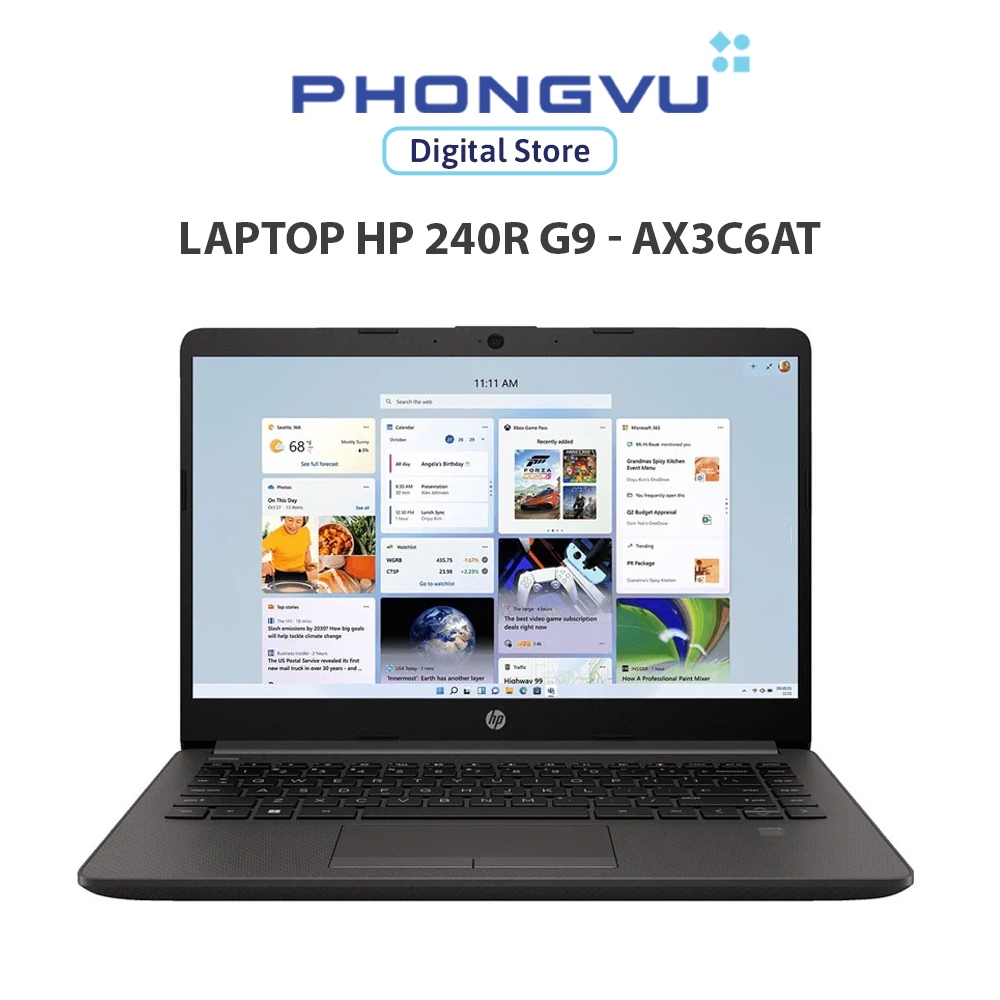 Laptop HP 240R G9 - AX3C6AT (i3-1315U/ 8GB/ 512GB/ Windows 11 Home SL) - Bảo hành 12 tháng