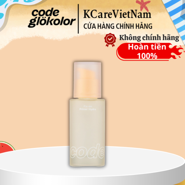 [Chính Hãng] Kem Lót Code Dưỡng Ẩm, Tạo Hiệu Ứng Glass Skin–Code Glokolor Fix-On Primer Hydro (30ml)