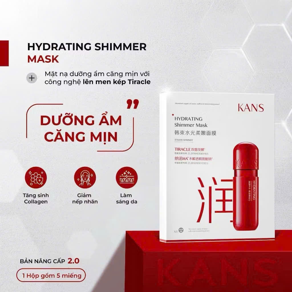 Mặt Nạ Tencel Dưỡng Ẩm Căng Mịn Cao Cấp - Mask Chính Hãng - Skincare - Kans Vietnam