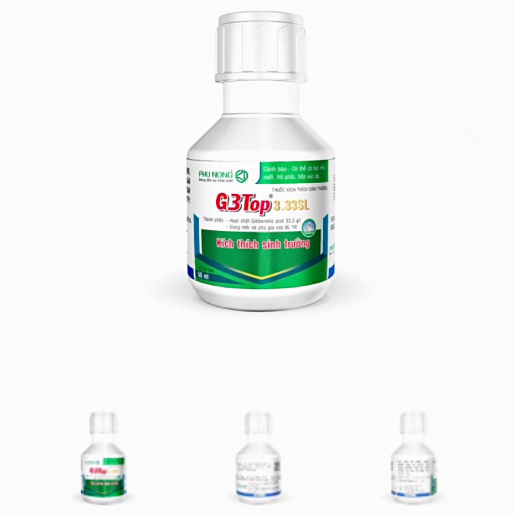 G3 TOP 3.33SL - Gibberellic acid 33,3 g/l - KÍCH SINH TRƯỞNG CÂY TRỒNG GA3 sữa