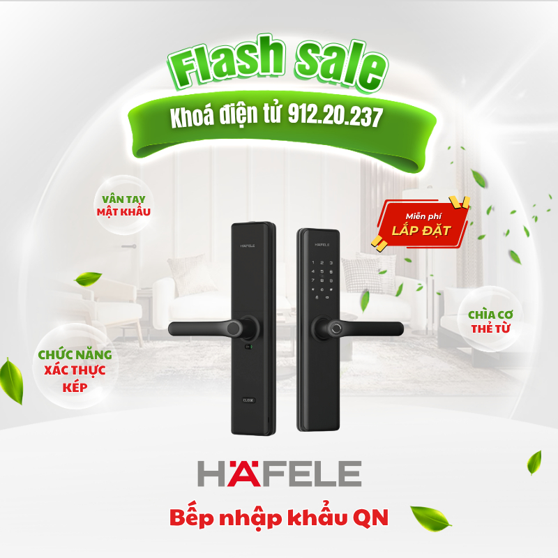 Khóa Điện Tử Hafele DL7600 912.20.237 Kết Nối App, Smart Home Cao Cấp