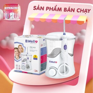 Máy tăm nước thụy sỹ gia đình b.well wi922- 7 đầu tăm- 10 chế độ lực xịt
