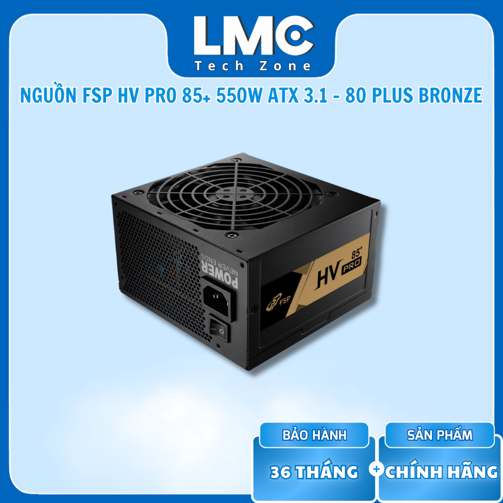 Nguồn FSP HV Pro 85+ 550W ATX 3.1 ( 80 Plus Bronze )