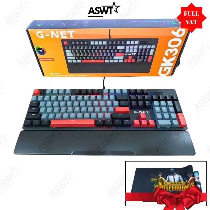 Bàn phím cơ Quang học Gnet Gk306 chống nước -TẶNG BÀN DI - Bảo hành 2 năm - FULL VÁT