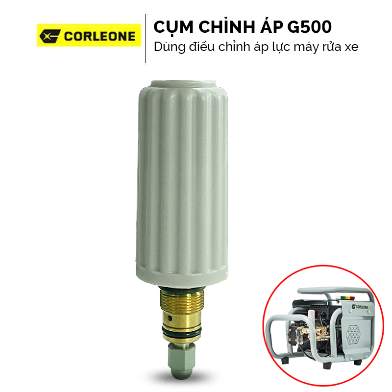 Van chỉnh áp BH034 ren khóa van 16mm dùng cho máy rửa xe công nghiệp G500