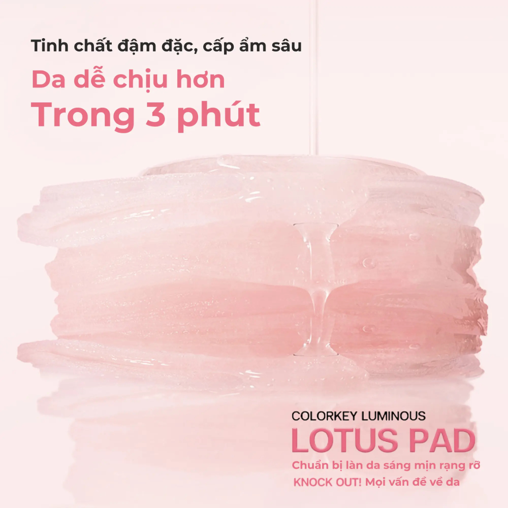 Ảnh 4 của Toner Pad Colorkey Luminous làm dịu da cân bằng độ ẩm sâu, làm đều màu da dưỡng sáng da