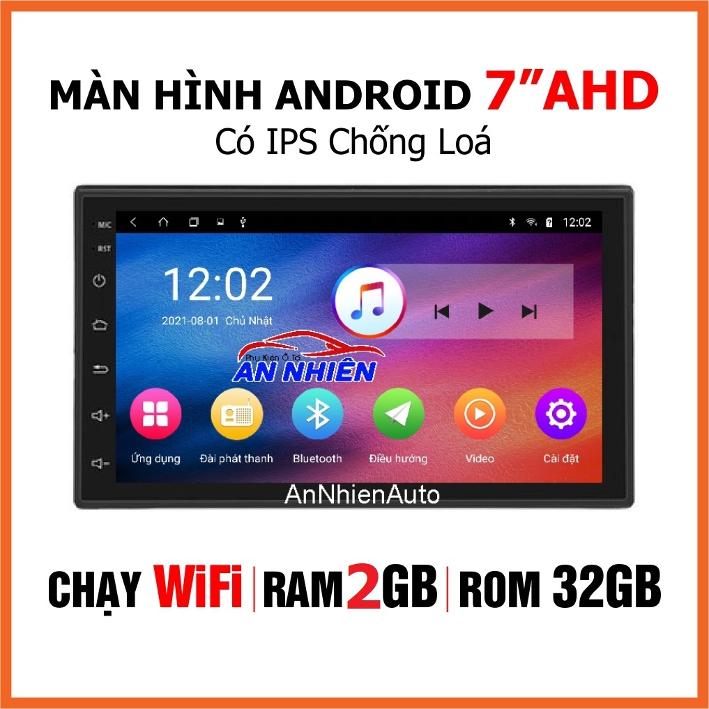 Đầu DVD Android Cho Ô Tô Tích Hợp GPS Chỉ Đường - Màn Hình ô tô 7inch Full HD Chạy Android Đa Năng