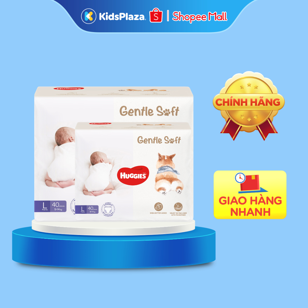 [COMBO 2] - Bỉm tã quần Huggies Gentle Soft Corgi đầy đủ size cho bé - Chính hãng - KidsPlaza