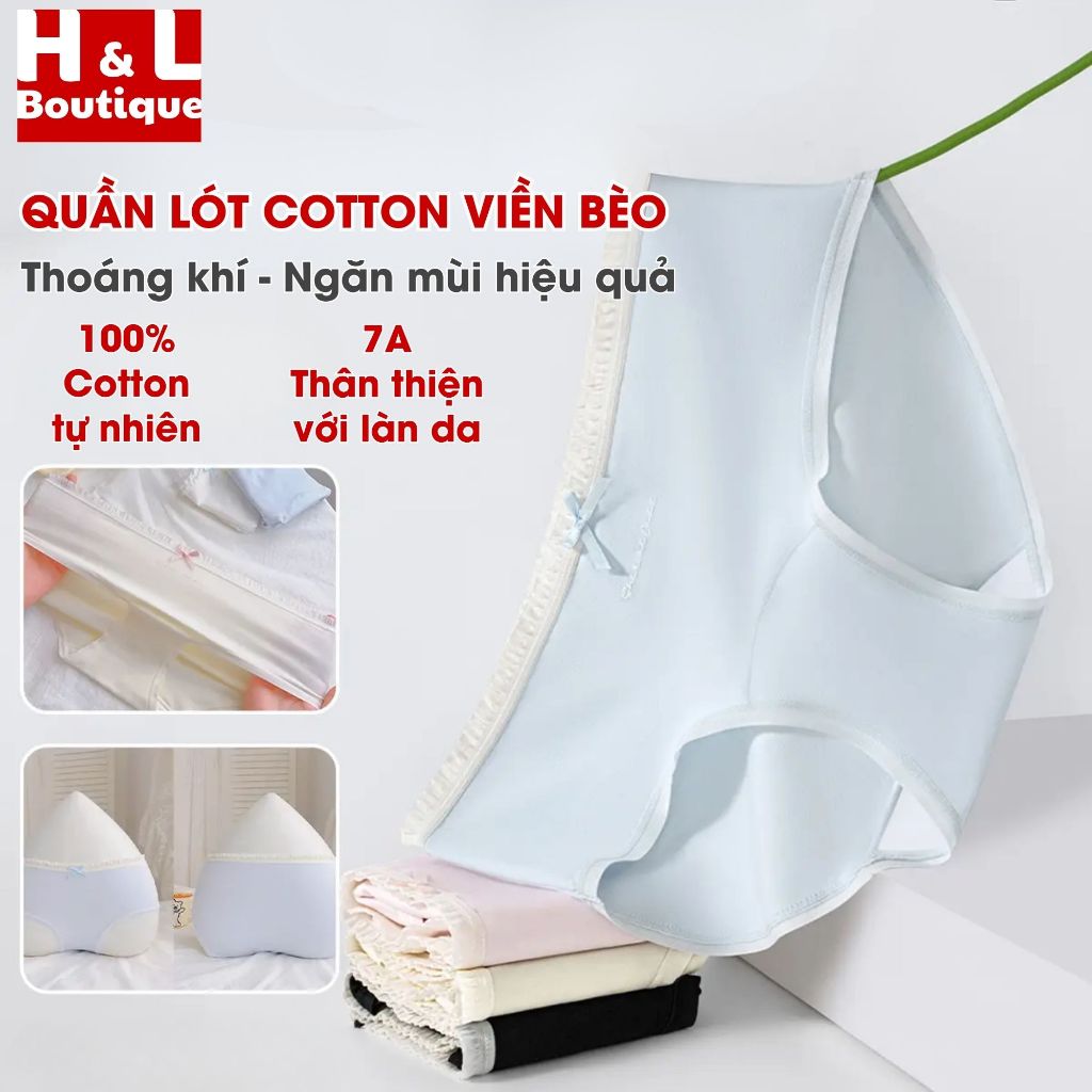[BST 2026] Quần Lót Nữ Cotton Kháng khuẩn - Quần Chip Nữ Phối Ren Quyến Rũ Gợi Cảm HL BOUTIQUE L4119