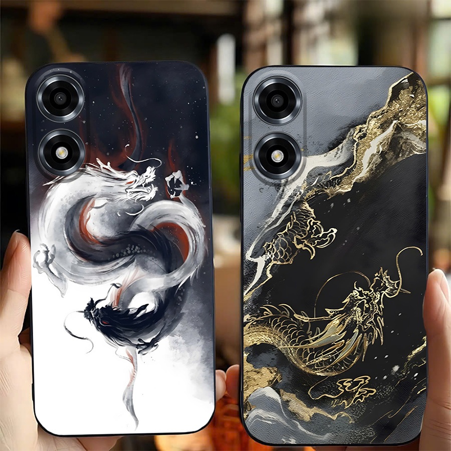Ốp lưng cho OPPO A2X/ A78 5G cạnh viền vuông, bảo vệ camera in hình Thiên Linh