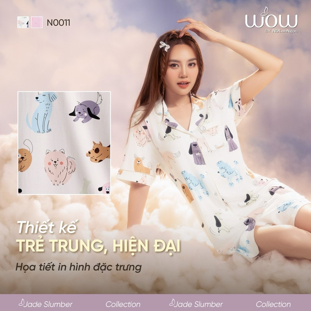 [Pass - new 100%] Đầm ngủ Pijama Wow x Ninh Dương Lan Ngọc