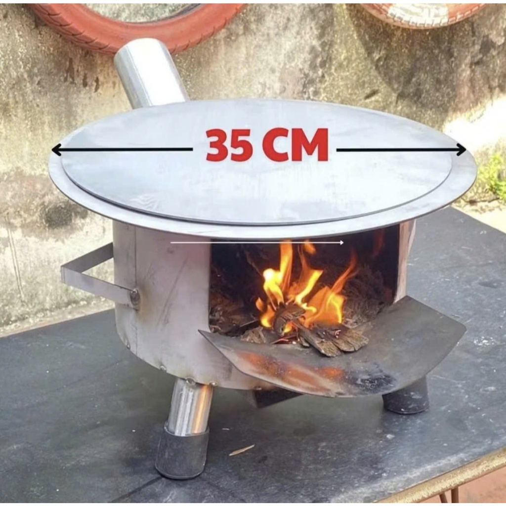 Bếp củi không khói , Bếp củi thông minh ' Tặng tấm lót chống đen xoong nồi, Bếp có ống khói , có kha