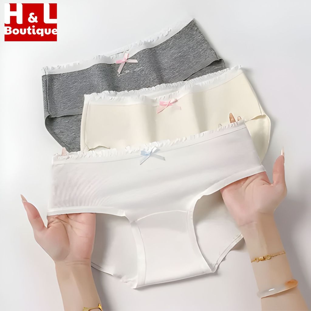 [BST 2026] Quần Lót Nữ Cotton Kháng Khuẩn, Quần Chip Nữ Viền Ren Sexy Co Giãn Tốt HL BOUTIQUE L4119