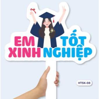 Hashtag cầm tay Graduation (Tốt nghiệp, Kỷ yếu)