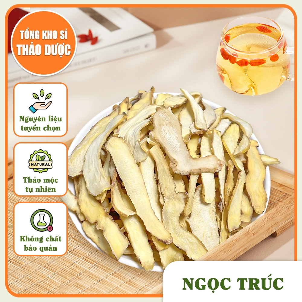 Ngọc trúc khô thái lát 100g, nhục trúc phiến vàng đẹp, pha trà, nấu canh, tốt cho sức khỏe
