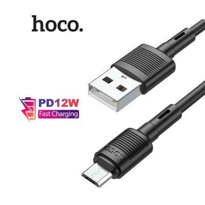 Cáp sạc nhanh Micro Hoco X83 sạc nhanh 2.4A, hỗ trợ truyền dữ liệu, dành cho Android, dài 1m