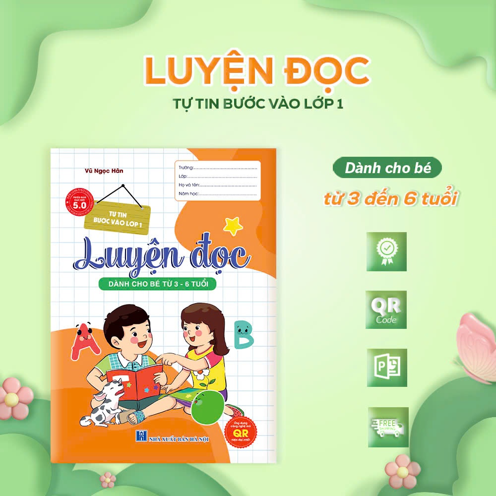 Luyện Đọc, Dành cho bé từ 3 Đến 6 Tuổi { Ứng dụng QR code 5.0 hiện đại nhất }