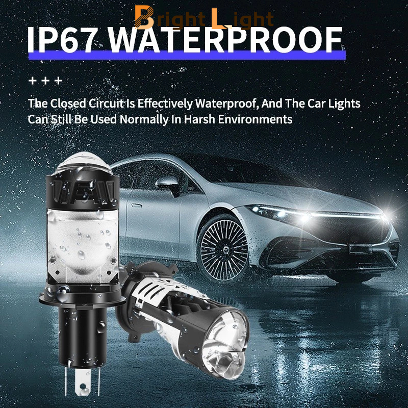 Bóng pha Led ô tô, xe máy V50 CẢI TIỄN V22 ULTRA Siêu sáng, chân H4 Công suất 65W