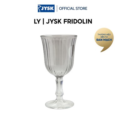 Ly | JYSK FRIDOLIN | thủy tinh | xám | Ø8xC16cm