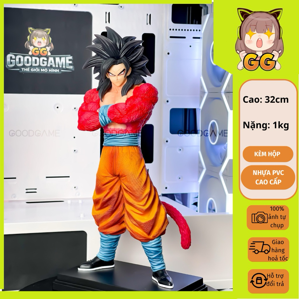 Mô Hình Goku SSJ4 Kèm Đầu Thay Thế - Dragon Ball