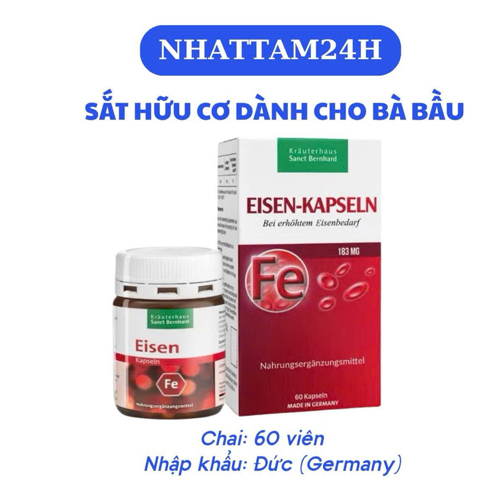 SẮT HỮU CƠ CHO BÀ BẦU SANCT BERNHARD EISEN KAPSELN