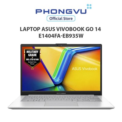 Laptop Asus Vivobook Go 14 E1404FA-EB935W (Ryzen 5 40/ 16GB/ 512GB/ Windows 11 Home) - Bảo hành 24 tháng