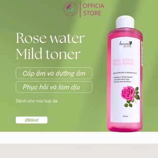 Nước hoa hồng Konami rose water mild toner 260ml