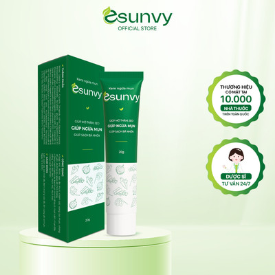 Kem Ngừa Mụn Esunvy Giúp Sạch Mụn, Hết Thâm, Mờ Sẹo Phù Hợp Với Mọi Loại Da Tuýp 20g