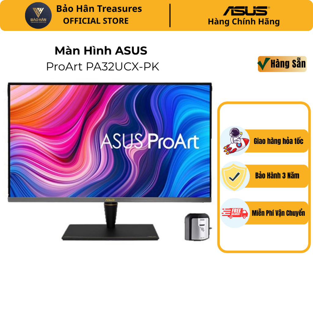 Màn hình ASUS ProArt PA32UCX-PK 4K HDR IPS Mini LED Professional Monitor - 32 ”, 1200 nits - Hàng Ch