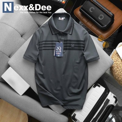 Áo thun POLO nam SỌC NGANG trẻ trun niên cá sấu có cổ bẻ cao cấp Nexx&Dee -PL17