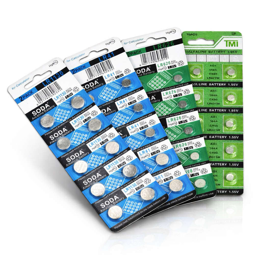 [Combo 10 Viên] Pin Cúc Áo Alkaline SODA 1.5V (AG1, AG3, AG4, AG10, AG13) - Pin Đồng Hồ & Máy Tính