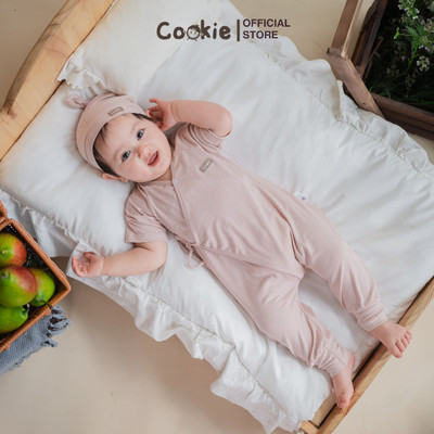 Đồ Sơ Sinh Liền Thân COOKIE, Bộ Romper Cộc Tay Cho Bé Sơ Sinh Size Từ 0 Đến 12 Tháng 2026