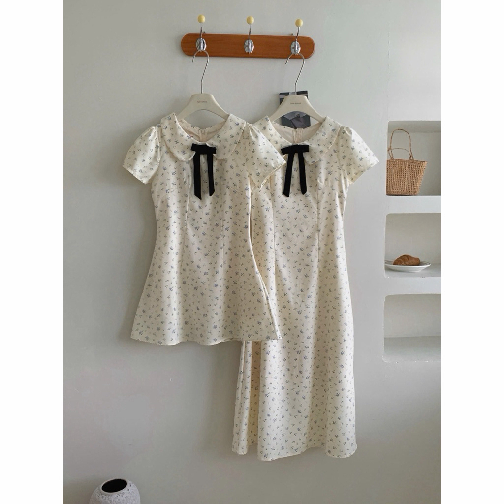 Váy hoa nhí cổ sen dáng dài tiểu thư xixeoshop - V64 | BigBuy360 - bigbuy360.vn