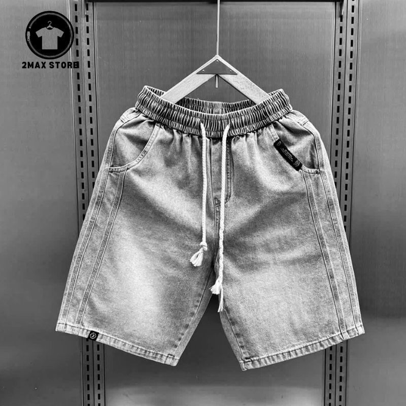 Quần Short Jean Nam Cao Cấp, Quần Jean Nam Chất Liệu Jean Mềm Cao Cấp Phong Cách Trẻ Trung