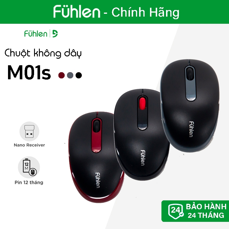 Chuột không dây Fuhlen M01S - Chính hãng bảo hành 2 năm