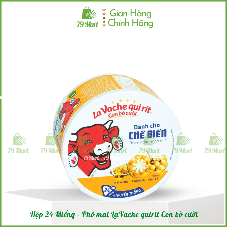 [Hộp 24 Miếng] Phô Mai Bò Cười vị Truyền Thống La Vache qui rit - Dành cho chế biến 🛒79 MART