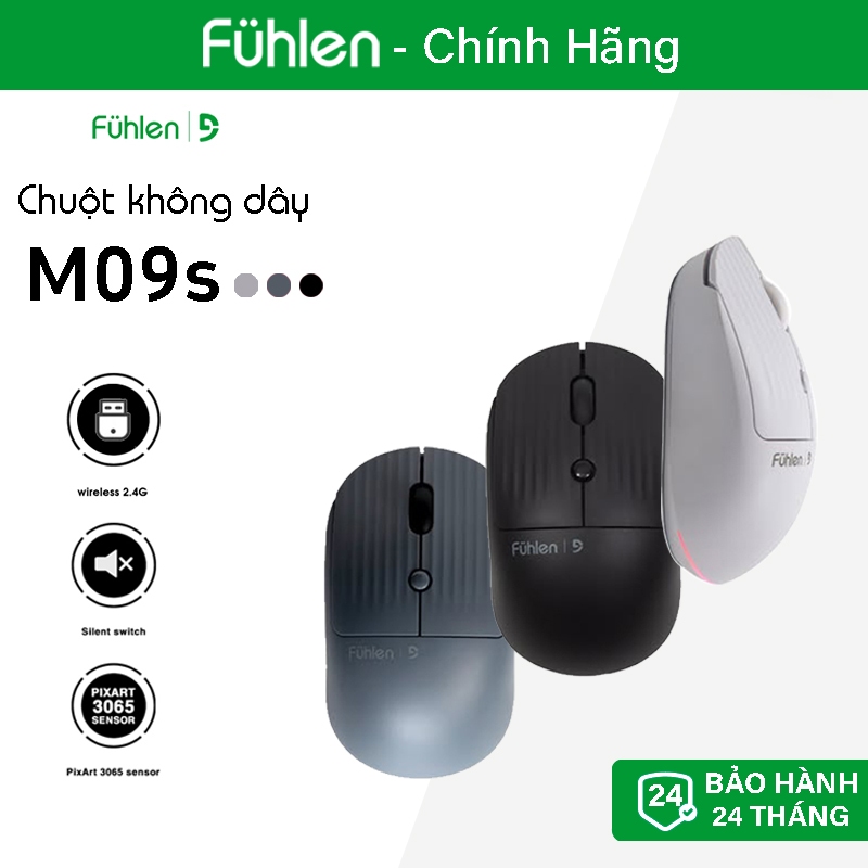 Chuột không dây Fuhlen M09s - Chính hãng 2 năm