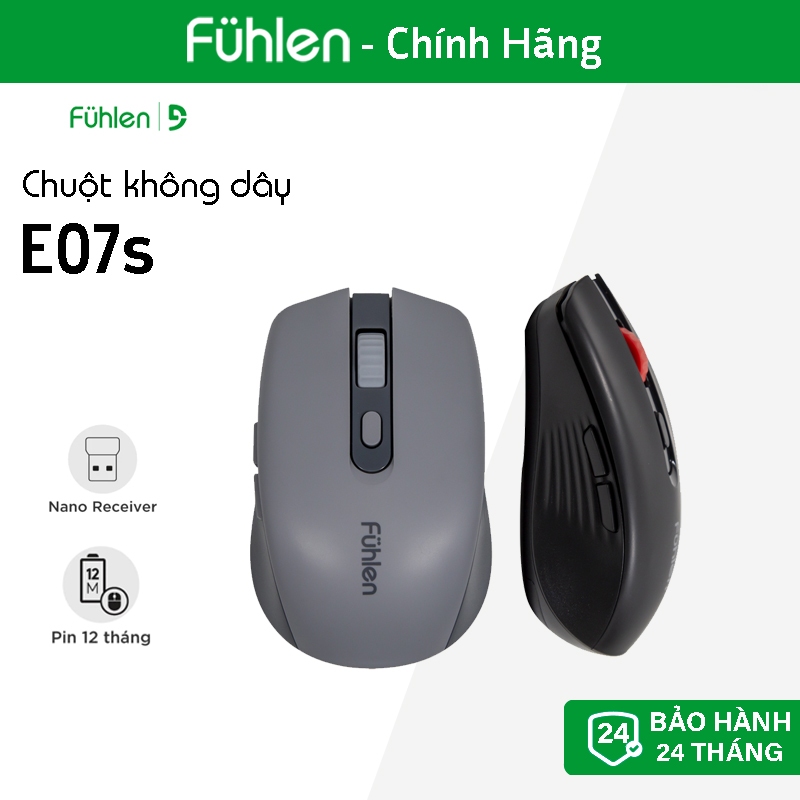 Chuột không dây Fuhlen E07S - Chính hãng 2 năm
