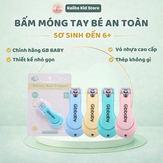 Bấm Móng Tay Trẻ Em GB-Baby An Toàn Từ Sơ Sinh Đến Hơn 6 Tuổi, Thép Không Gỉ, Tay Cầm Nhựa Chống Trượt, Kèm Dũa Móng