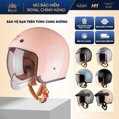 Mũ Bảo Hiểm 3/4 Royal Kính Âm M139/M139 LUX - Royce Xh26 Chính hãng, Bảo Hành 12 Tháng, Chính Hãng