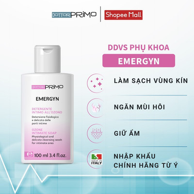 Dung Dịch Vệ Sinh DottorPrimo Emergyn - Làm Sạch, Khử Mùi Hôi, Cân Bằng pH, Dưỡng Ẩm Vùng Kín 100ml