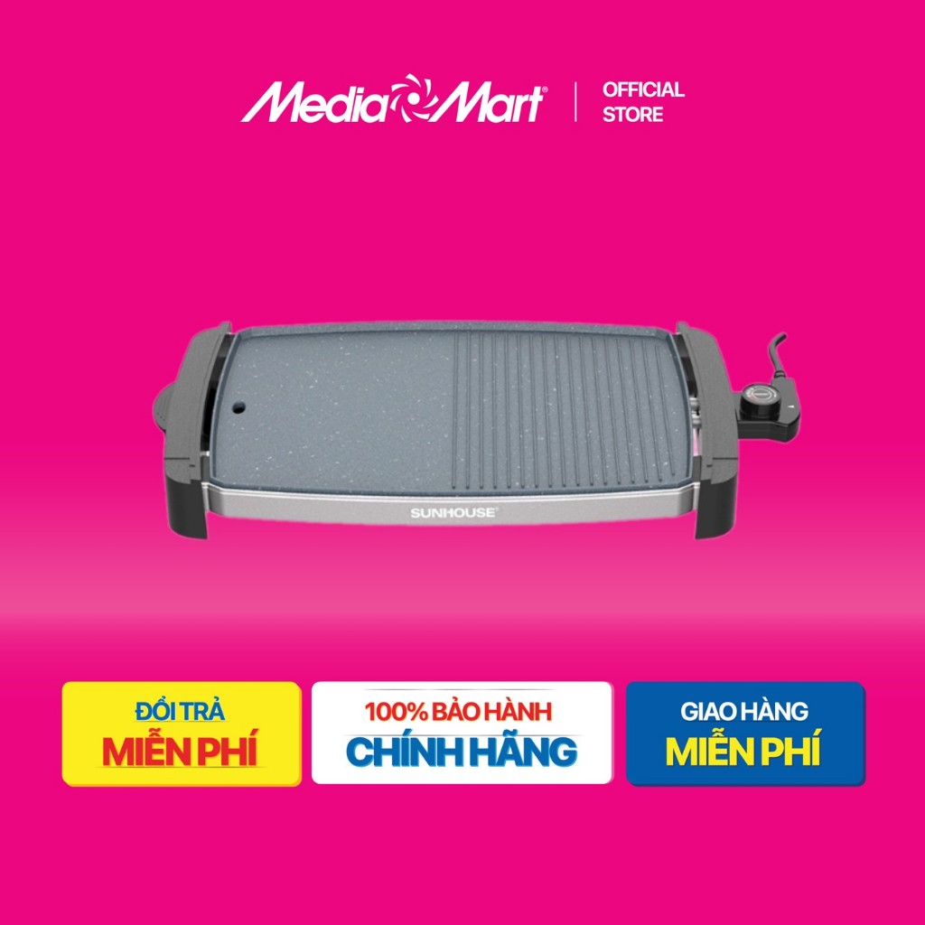 [ Mediamart Mall ] Bếp nướng điện Sunhouse SHD4612 BH chính hãng,Ship 0đ