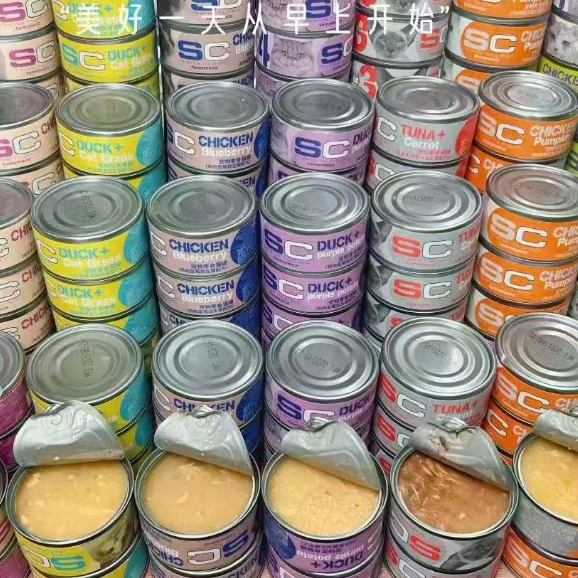 Combo 50-100 Lon Pate SC Gravy, SC Mousse mix vị tiết kiệm cho Mèo