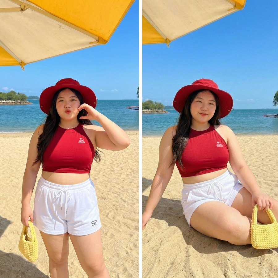 Áo bơi kín nữ yếm croptop nữ tính tôn dáng đi nghỉ dưỡng - Bikini Passport - BSV394_RD | BigBuy360 - bigbuy360.vn