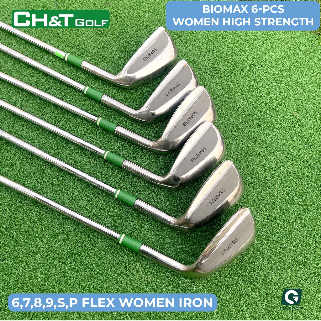 Bộ gậy golf sắt nữ BIOMAX Soarer II 6 cây 6,7,8,9,S,P Shaft iron nhập khẩu nhật