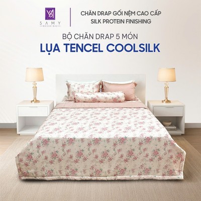Bộ Chăn Ga Gối Lụa Tencel Coolsilk SAMY BEDDING Mềm Mại Nhiều Họa Tiết