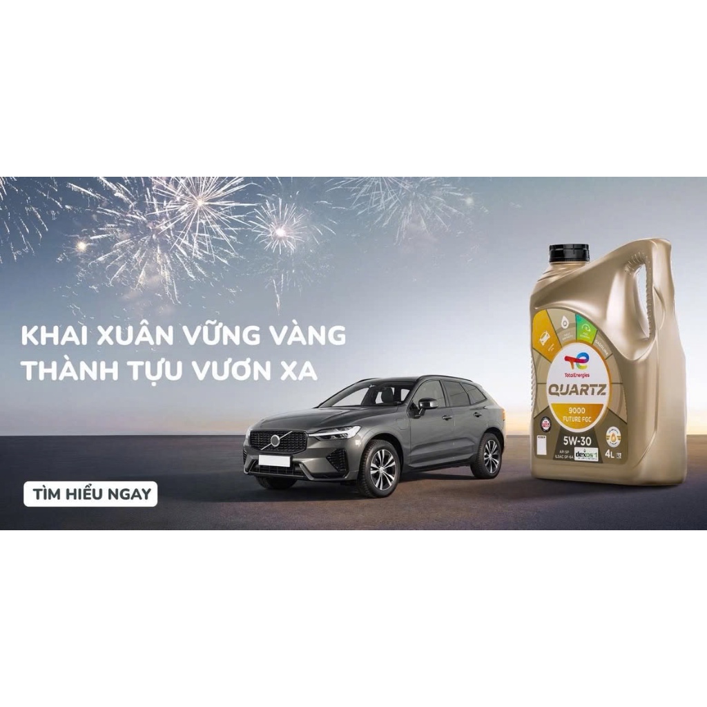 Dầu động cơ xe ô tô cao cấp TOTAL QUARTZ 9000 FUTURE FGC 5W30 can 4 lít