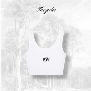 Áo croptop THEZODIE - Màu trắng
