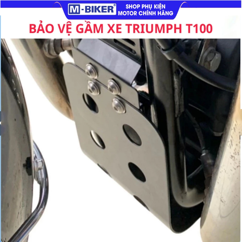 Bảo Vệ Gầm Triumph Bonneville T100 – Ốp Gầm T100, Bảo Vệ Lốc Máy Triumph T100 Chắc Chắn